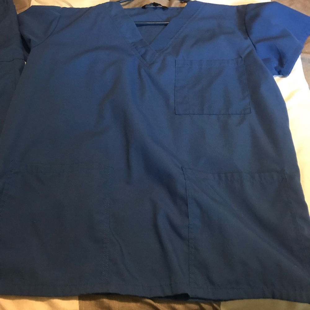 Royal blue scrub set